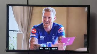 Information #BenStokes #IPL2021 #RR #Hallabol calling his name in Hindi  Credit goes to Virat Kohli News