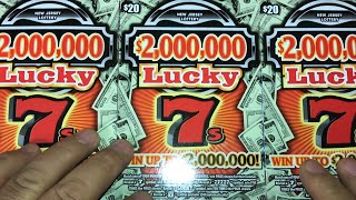 NJ Lottery 4-$20 Lucky 7 $80 Dollars Session