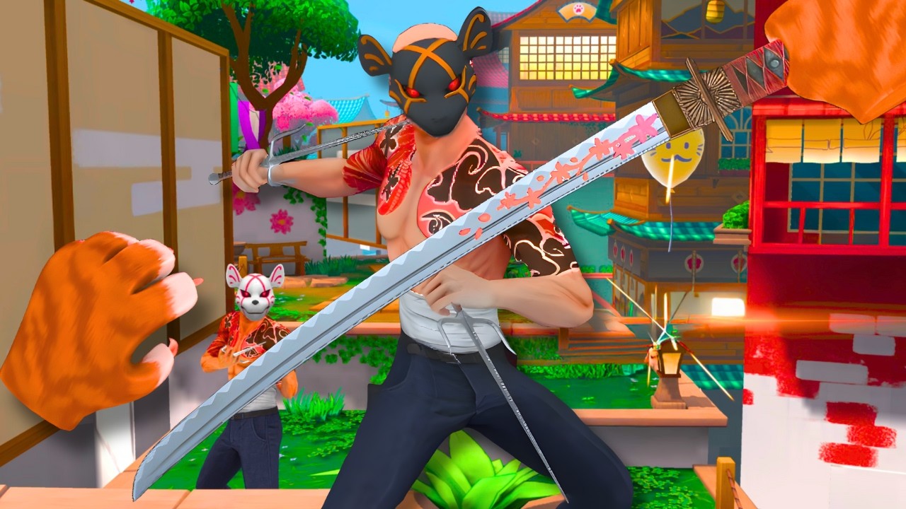 ПРЕВРАЩЕНИЕ В КОТА-НИНДЗЯ В VR! (Красные цветы Катаны)