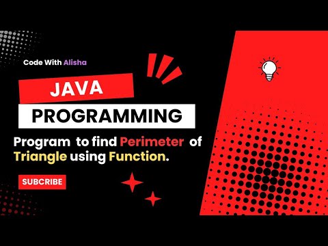 Java program to Find Perimeter of Triangle using Function || #javaprogramming