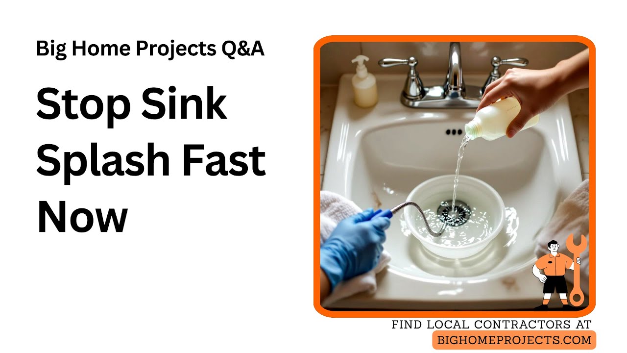 Slow Pour Splash Prevention When Unclogging Drains - YouTube