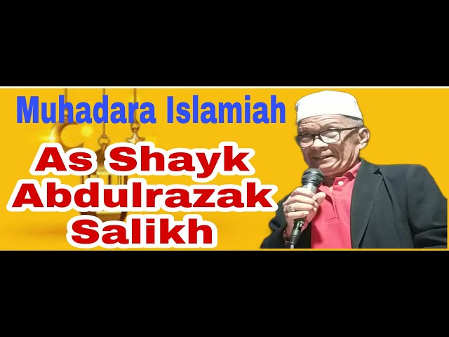 muhadara Islamiah by As Shayk Abdulrazak Salikh class=