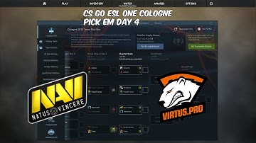 Cs Go Esl One Cologne Pick Em Day 4