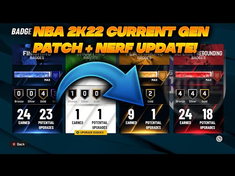 NBA 2k22 Patch! 2K is taking away everyones badges!!!