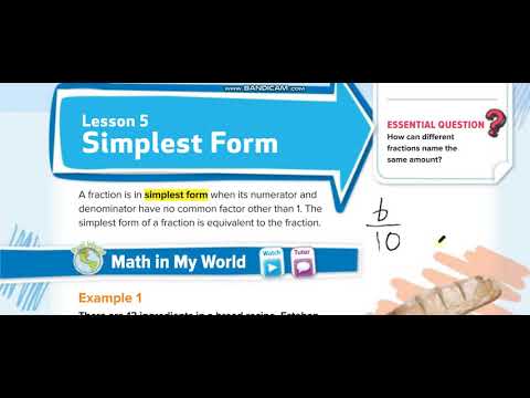 my homework lesson 5 simplest form