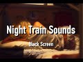 Long Night Train Ambience Sounds for Sleep: White Noise. Knocking Train Wheels 10 HOURS BLACK SCREEN