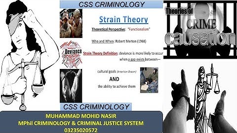 css criminology strain theory