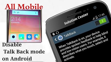 How to disable TalkBack in redmi 3s prime, redmi note 4, 2s Prime, mi 4i, redmi note 3, mi 5i, Y1