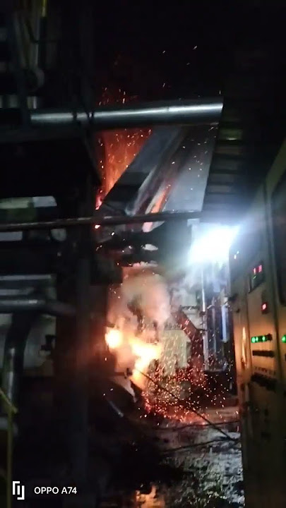 Bikin mati ketakutan !!!! semburan api boiler pabrik kelapa sawit #takuma #pks #pekerjasawit