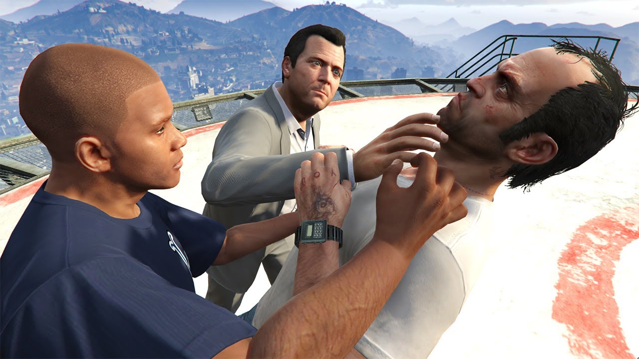Michael And Franklin Kills Trevor - GTA 5 - YouTube