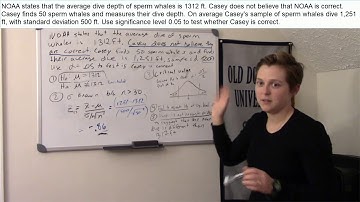 Stat 130 - Hypothesis Testing for Means Video 4