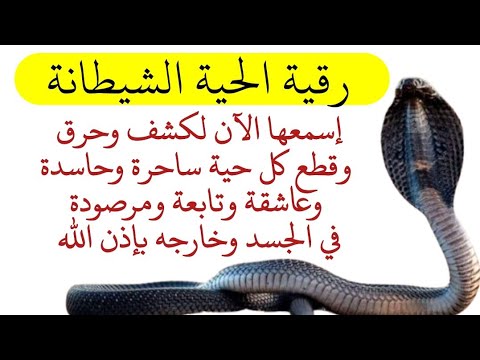 رقية الحية الشيطانة حرق وقطع كل حية ساحرة وحاسدة وعاشقة وتابعة في الجسد بإذن الله 
