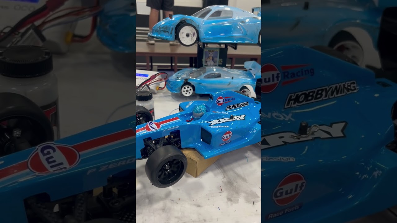 In the pits @ pole position X LEMO fox RC carpet racing practice day 