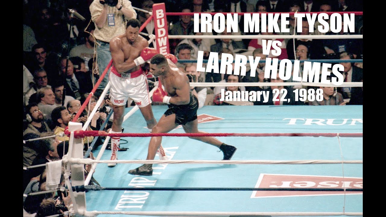 Mike Tyson vs Larry Holmes. Convention Hall, Atlantic City, New Jersey, USA. January 22, 1988.