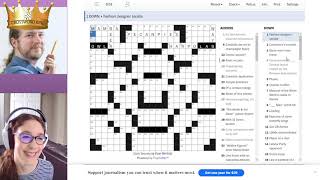 Leahbee Crossword Stream · 11/22/20 · sunday crossword puzzle fever with jason screenshot 4