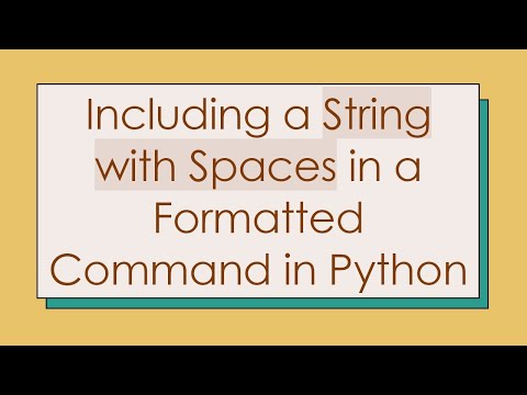 Including a String with Spaces in a Formatted Command in Python