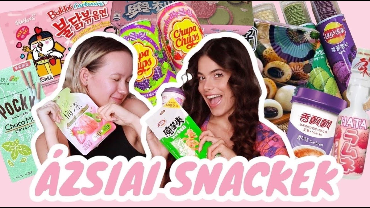 ÁZSIAI SNACK KÓSTOLÁS LILIVEL🍜🥢😋 I Rózsahegyi Csenge