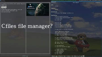 The cfiles file manager, minimal file manager written in the C language - 2021-02-24