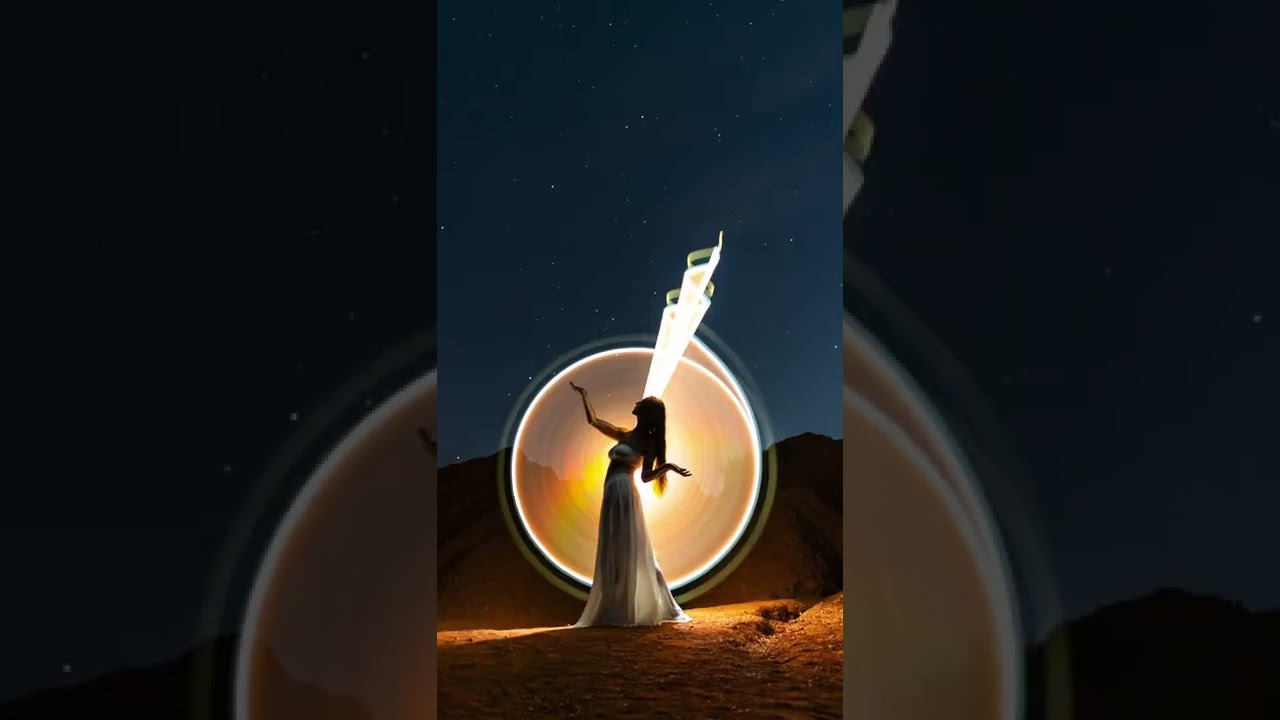 Light-Painting in a "red desert" @Sublument