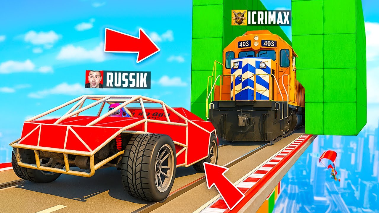 YOUTUBER vs ZUG CHALLENGE in GTA 5! 😱🚂