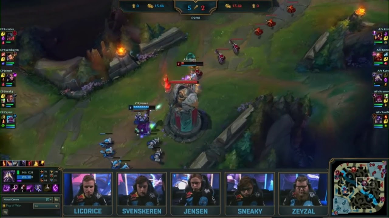 Highlight C9 vs AFS worlds 2019 knock out - part 1