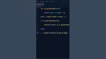 Palindrome checker in python #python #learnpython #programming