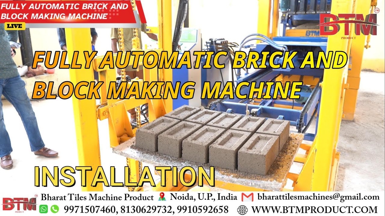 Fully Automatic Brick and Block Making Machine Installation - Step-by ...