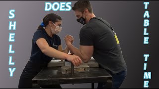 Shelly Does Armwrestling - Table Time 2
