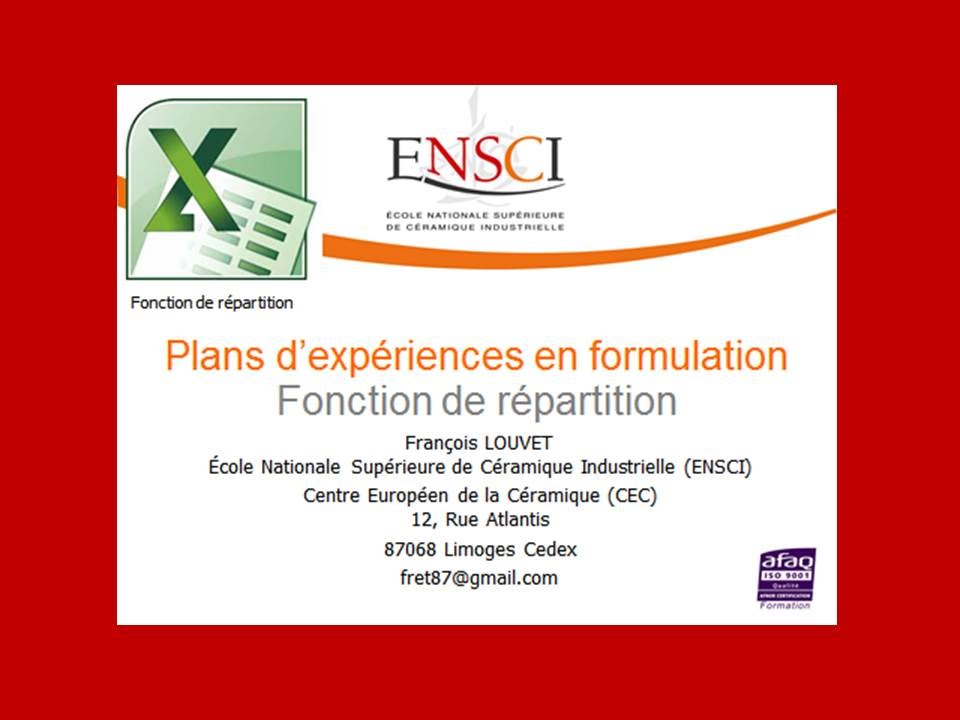 Excel fonction de r partition youtube