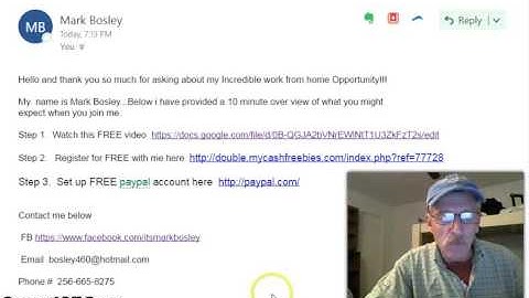 Welcome to my Incredible work from home opportunity with Mark Bosley
