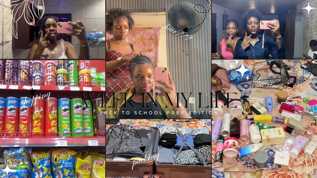A WEEK IN MY LIFE °Back to School Prep Vlog° (shopping, hair & packing) *Nigerian Teen Youtuber*
