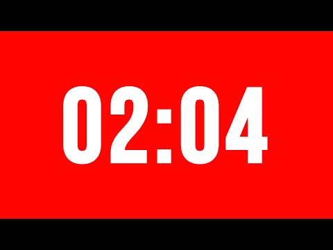 2 Minute 4 Second Timer With Alarm Without Music