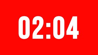 2 Minute 4 Second Timer With Alarm Without Music