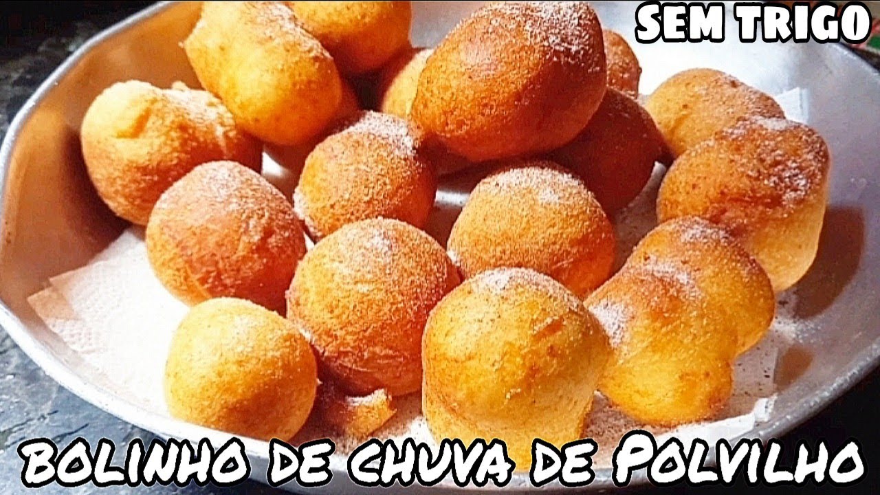 BOLINHO DE CHUVA DE POLVILHO 