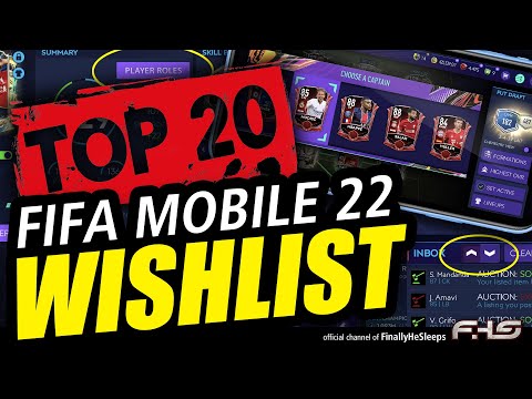TOP 20 WISHLIST for FIFA Mobile 22 (Season 6) - New Features, Concepts and Simple Changes