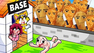 RETO DE LA BASE VS 1000000 GEGAGEDIGEDAGEDAGO 😨😱 | BASE SEGURA VS NUGGET MEME EN MINECRAFT