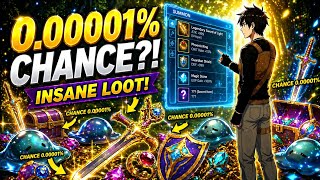 0.00001% Chance Loot Drop Insane Rewards Rare Items Epic Treasure Hunt Ultimate Luck Test Fantasy 