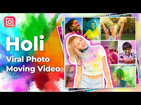 How to Make Viral Photo Moving Holi Video (InShot Tutorial)