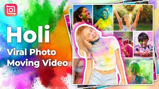 How to Make Viral Photo Moving Holi Video (InShot Tutorial) screenshot 4