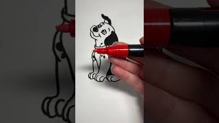 Drawing a DALMATIAN for my 101 SUBS?! 🐾🎨 (#shorts)