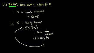 Linear Algebra - Spanning Set Theorem