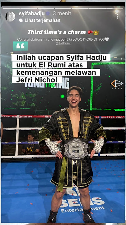 Inilah ucapan selamat Syifa Hadju untuk El Rumi