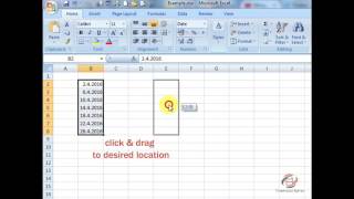 Microsoft Excel Move a Range example