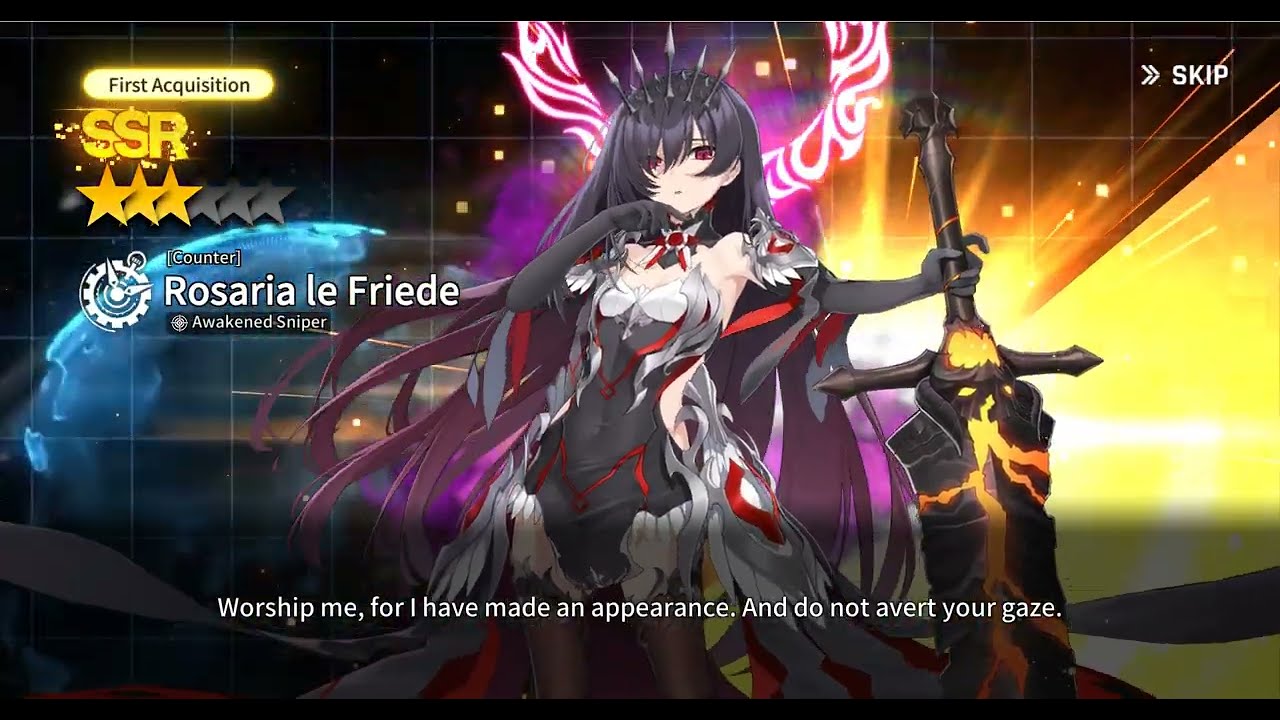 CounterSide Gacha pulls Asmodeus Rosaria le Friede rate up Banner