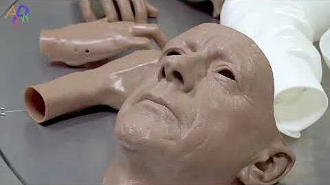 Human Robot Mass Production Process with New 3D Printer Factory in Korea