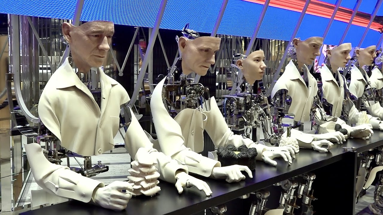 Processus de production de masse de robots humains avec une nouvelle usine dimprimantes 3D en Core