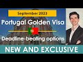 Portugal Golden Visa | September 2023 Update | NEW and exclusive investment opportunities