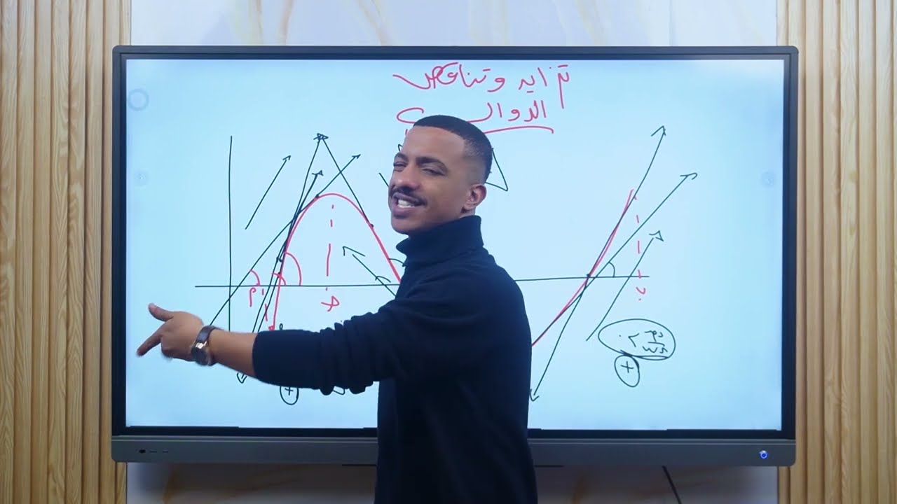 الحصة ٧ تفاضل - تزايد وتناقص الدوال-السير محمود الشامي