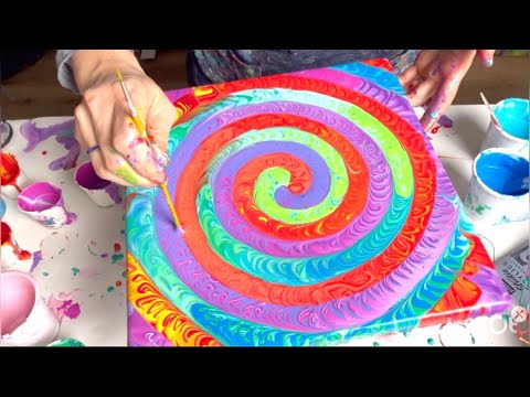 Rainbow Spiral Ring
