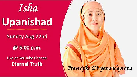 Isha Upanishad (Part I) - Pravrajika Divyanandaprana